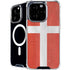 Denmark Flag Distressed iPhone 16 Pro Max MagSafe Case