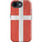 Denmark Flag Distressed iPhone 16e Impact Case