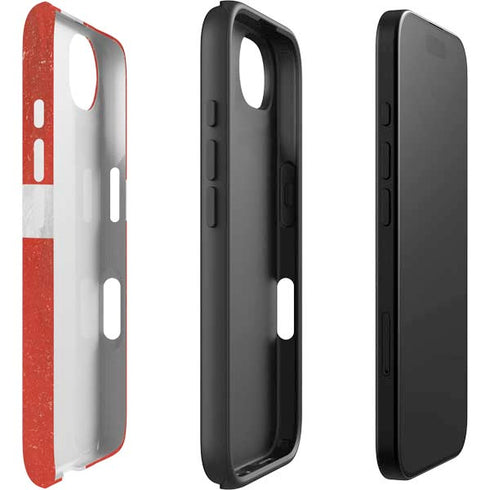 Denmark Flag Distressed iPhone 16e Impact Case