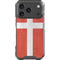 Denmark Flag Distressed iPhone 18 Pro Clear Case