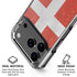 Denmark Flag Distressed iPhone 18 Pro Clear Case