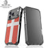 Denmark Flag Distressed iPhone 18 Pro Clear Case