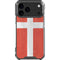 Denmark Flag Distressed iPhone 18 Pro Max Clear Case