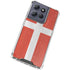 Denmark Flag Distressed Moto G 5G (2025) Clear Case