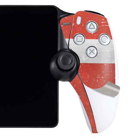 Denmark Flag Distressed PlayStation Portal Remote Player Skin