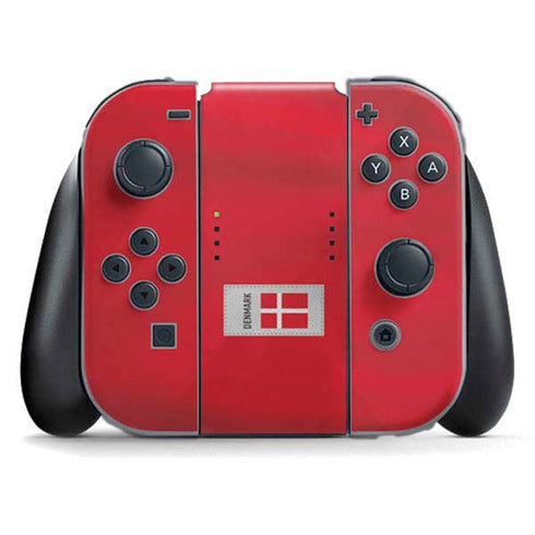 Denmark Soccer Flag Nintendo Skins