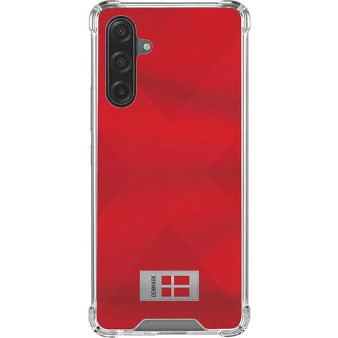 Denmark Soccer Flag Galaxy A17 Clear Case