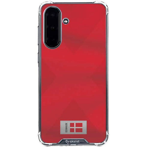 Denmark Soccer Flag Galaxy A36 5G Clear Case