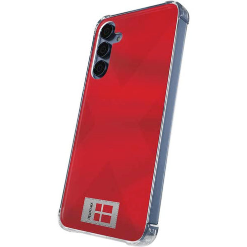 Denmark Soccer Flag Galaxy A55 5G Clear Case