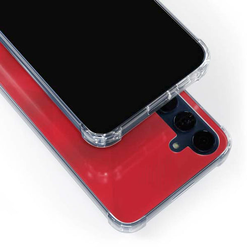 Denmark Soccer Flag Galaxy A55 5G Clear Case