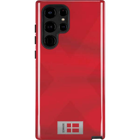 Denmark Soccer Flag Galaxy S25 Ultra Impact Case