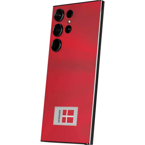 Denmark Soccer Flag Galaxy S25 Ultra Skin