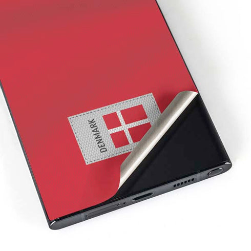 Denmark Soccer Flag Galaxy S25 Ultra Skin