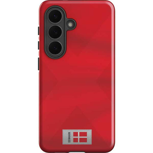 Denmark Soccer Flag Galaxy S26 Impact Case