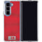 Denmark Soccer Flag Galaxy Z Fold5 5G Clear Case