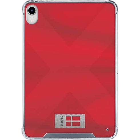 Denmark Soccer Flag iPad 11th Gen (2025) Clear Case