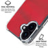 Denmark Soccer Flag iPhone 16 Plus Clear Case