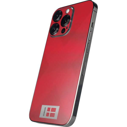 Denmark Soccer Flag iPhone 16 Pro Max Skin