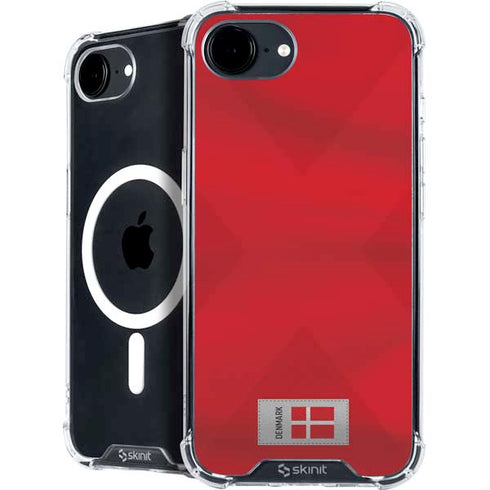 Denmark Soccer Flag iPhone 16e MagSafe Case
