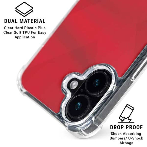 Denmark Soccer Flag iPhone 17 Clear Case