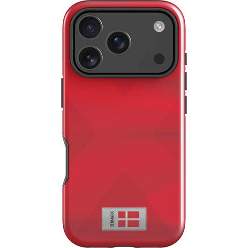 Denmark Soccer Flag iPhone 18 Pro Max Impact Case