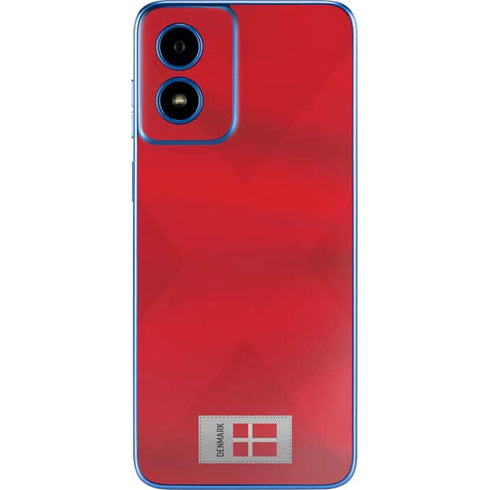 Denmark Soccer Flag Moto G Play 4G (2024) Skin