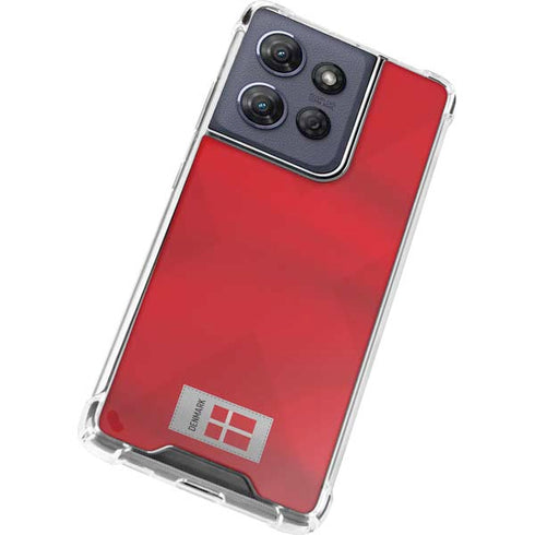 Denmark Soccer Flag Moto G Play 5G (2025) Clear Case