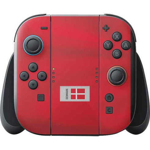 Denmark Soccer Flag Nintendo Switch 2 (2025) with Joy-Con Skin