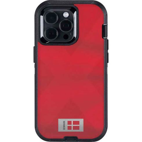 Denmark Soccer Flag Otterbox Defender iPhone Skin