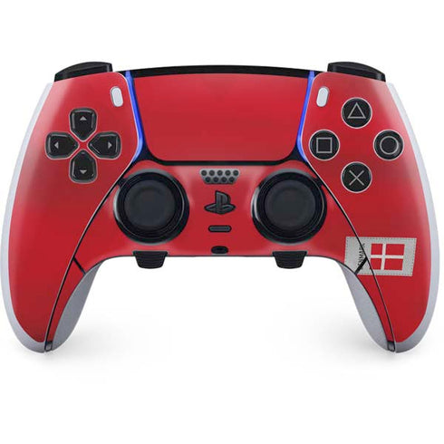 Denmark Soccer Flag PS5 DualSense Edge Pro Controller Skin