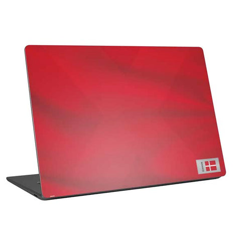 Denmark Soccer Flag Laptop Skins