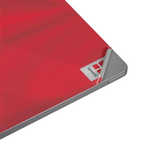 Denmark Soccer Flag Laptop Skins