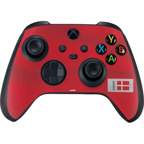 Denmark Soccer Flag Xbox Series X Controller Skin