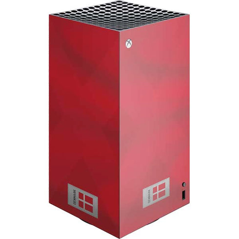 Denmark Soccer Flag XBox Series X Digital Edition Console Skin