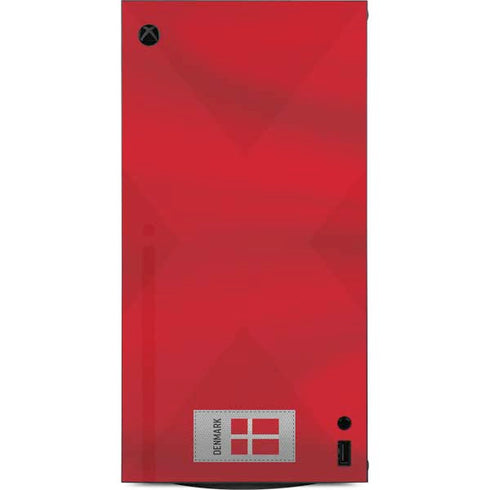 Denmark Soccer Flag XBox Series X Digital Edition Console Skin