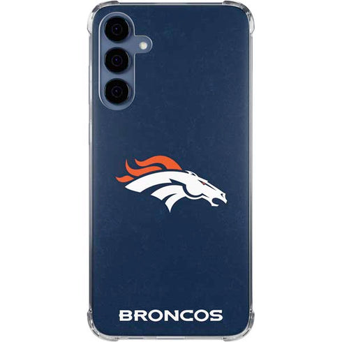NFL Denver Broncos - Distressed Galaxy A35 5G Clear Case