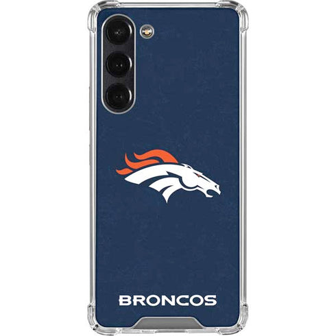 NFL Denver Broncos - Distressed Galaxy S24 FE Clear Case