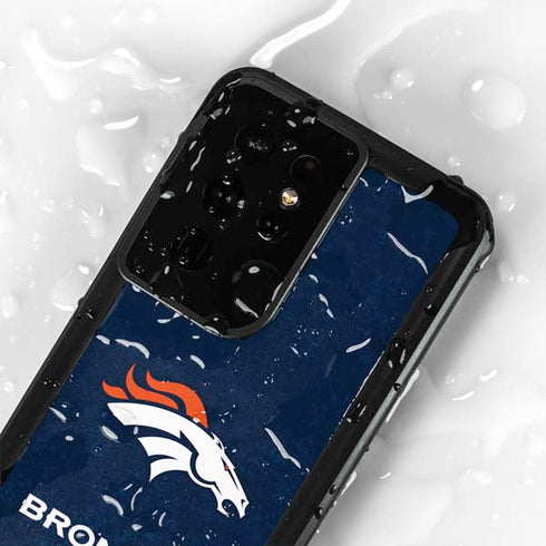 NFL Denver Broncos - Distressed Galaxy S24 Ultra Waterproof Case