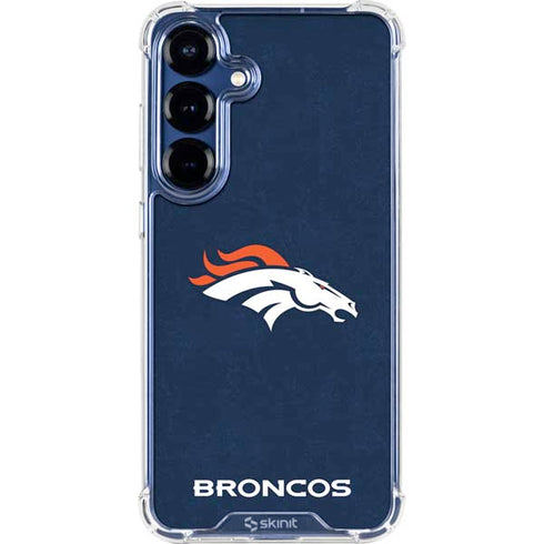 NFL Denver Broncos - Distressed Galaxy S25 Plus Clear Case