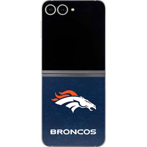NFL Denver Broncos - Distressed Galaxy Z Flip6 Skin