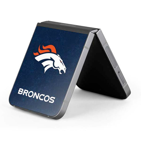 NFL Denver Broncos - Distressed Galaxy Z Flip6 Skin