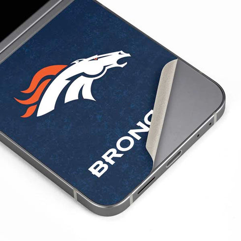 NFL Denver Broncos - Distressed Galaxy Z Flip6 Skin
