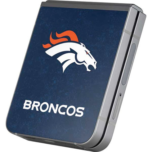 NFL Denver Broncos - Distressed Galaxy Z Flip6 Skin