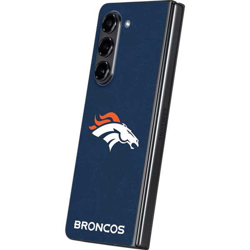 NFL Denver Broncos - Distressed Galaxy Z Fold5 5G Skin
