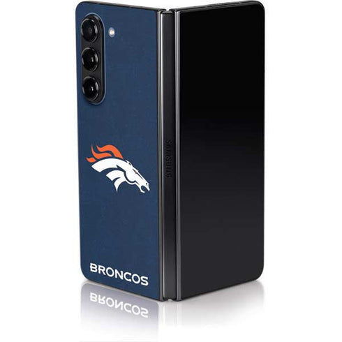 NFL Denver Broncos - Distressed Galaxy Z Fold5 5G Skin