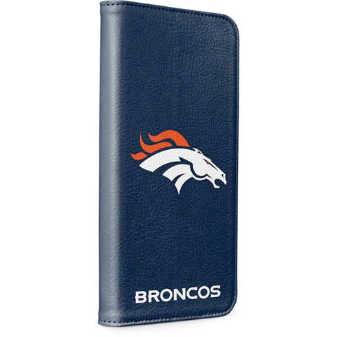NFL Denver Broncos - Distressed iPhone 15 Plus Folio Case
