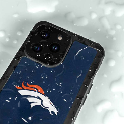 NFL Denver Broncos - Distressed iPhone 15 Pro Waterproof Case