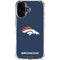 NFL Denver Broncos - Distressed iPhone 16 Plus Clear Case