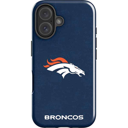 NFL Denver Broncos - Distressed iPhone 16 Plus Impact Case