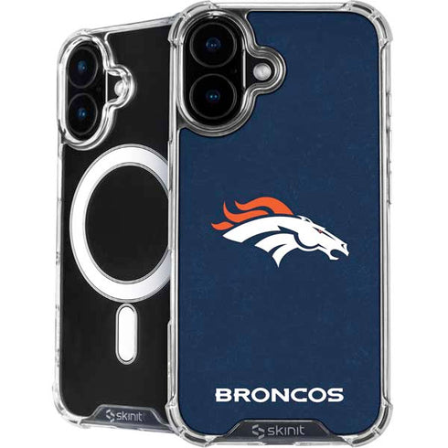 NFL Denver Broncos - Distressed iPhone 16 Plus MagSafe Case